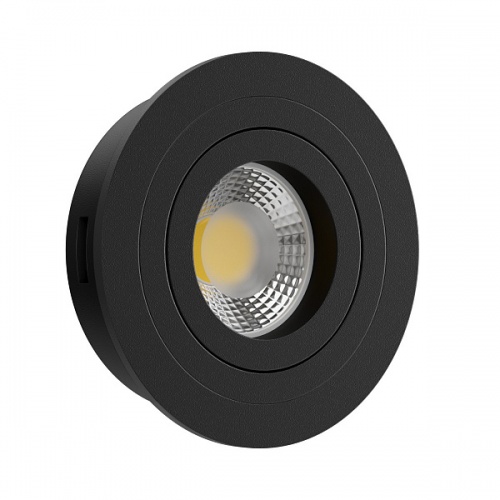 Встраиваемый  светильник под сменную лампу Ledron AO10227 Black