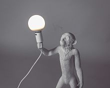 Лампа настольная the monkey lamp standing version White