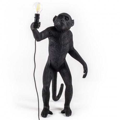 Лампа настольная the monkey lamp standing version Black