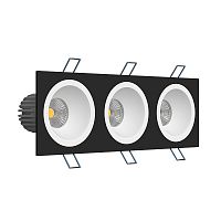Встраиваемый светодиодный светильник Ledron LH07H-R SQ3 Black-White