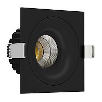 Встраиваемый светодиодный светильник Ledron LOFT SQ Black-Gold