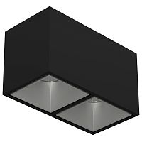 Светильник накладной KUBING 2 Black-Grey Ledron неповоротный LED