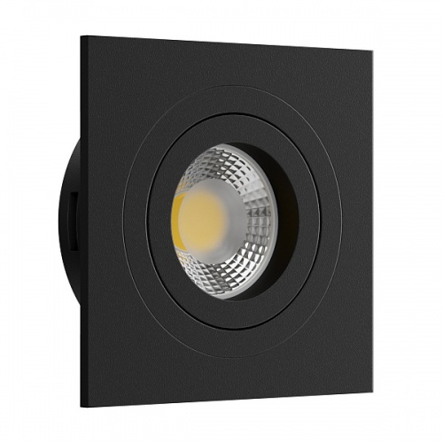 Встраиваемый  светильник под сменную лампу Ledron AO10427 Black