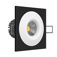 Встраиваемый светодиодный светильник Ledron LH07S-R SQ Black-White