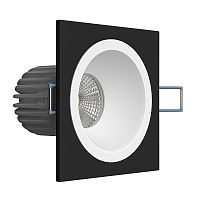 Встраиваемый светодиодный светильник Ledron LH07H-R SQ Black-White