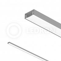 Накладной профиль для светодиодных лент LeDron 15.5*7*2500 alum