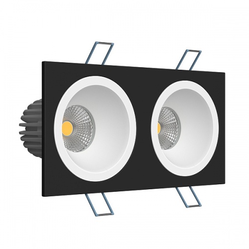 Встраиваемый светодиодный светильник Ledron LH07H-R SQ2 Black-White