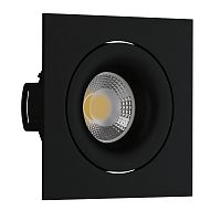 Встраиваемый  светильник под сменную лампу Ledron DE201 Black
